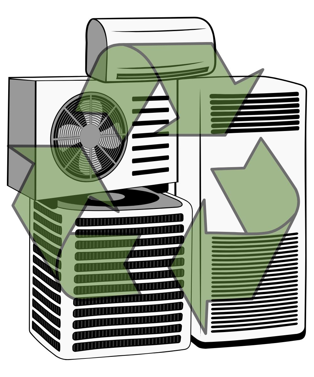 AC scrap buyer technician dismantling an old window air conditioner in Bangalore